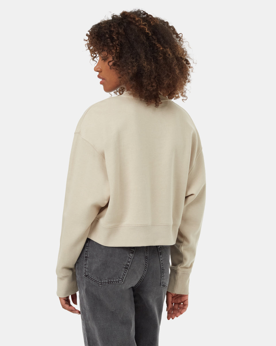 TreeFleece Oversized Cropped Crew