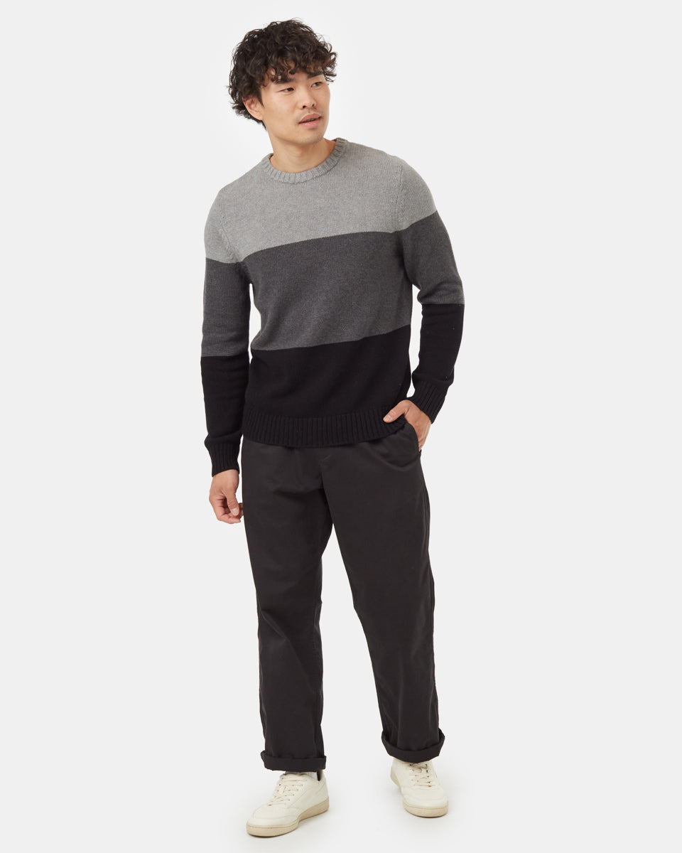 Highline Blocked Crew Sweater