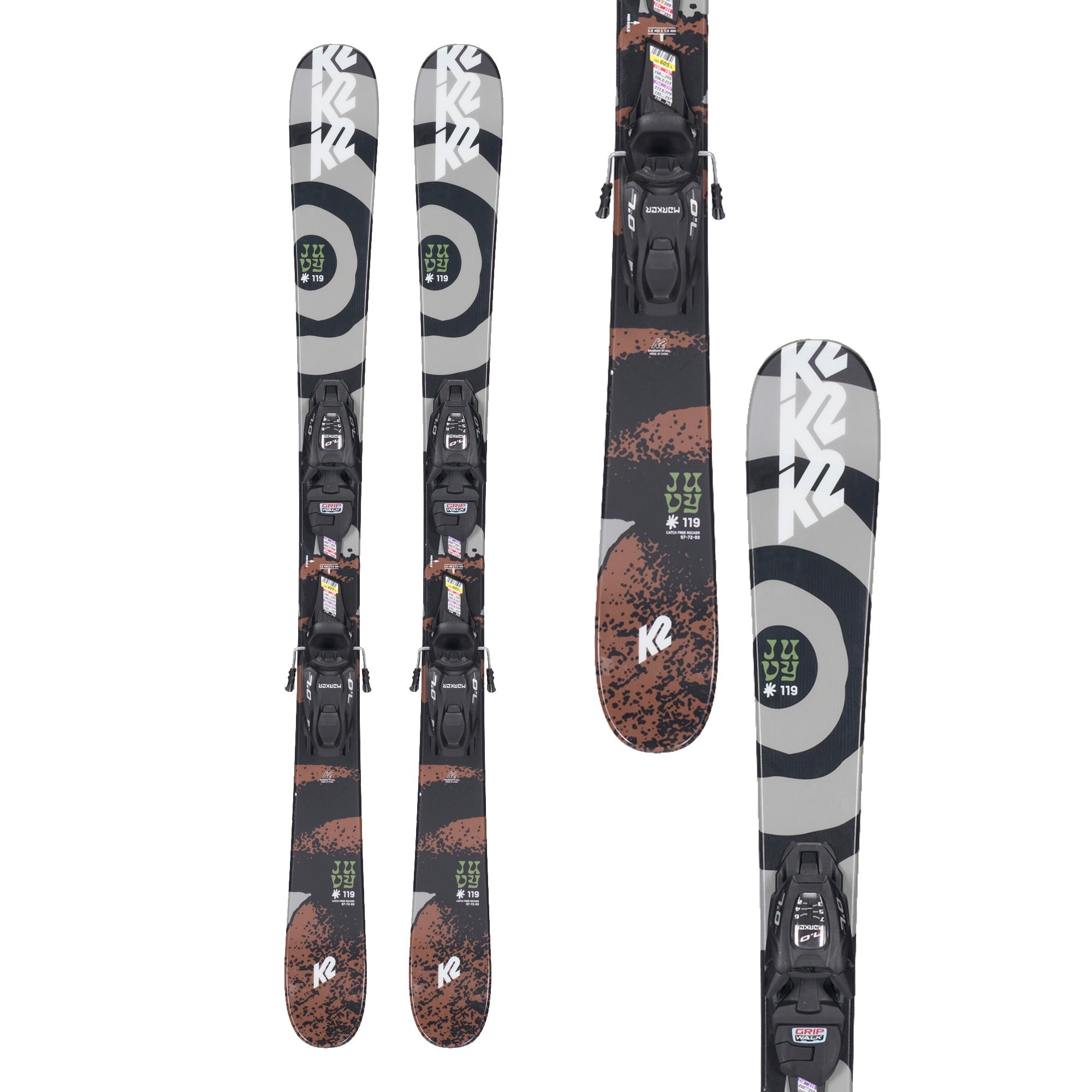 K2 Juvy Junior Ski 119 + FDT 4.5 GW Binding 2023