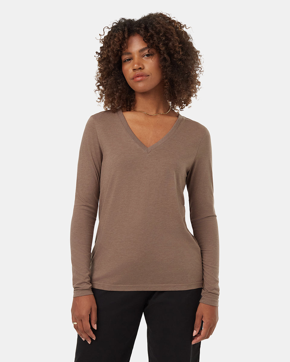 TreeBlend V-Neck Longsleeve T-Shirt