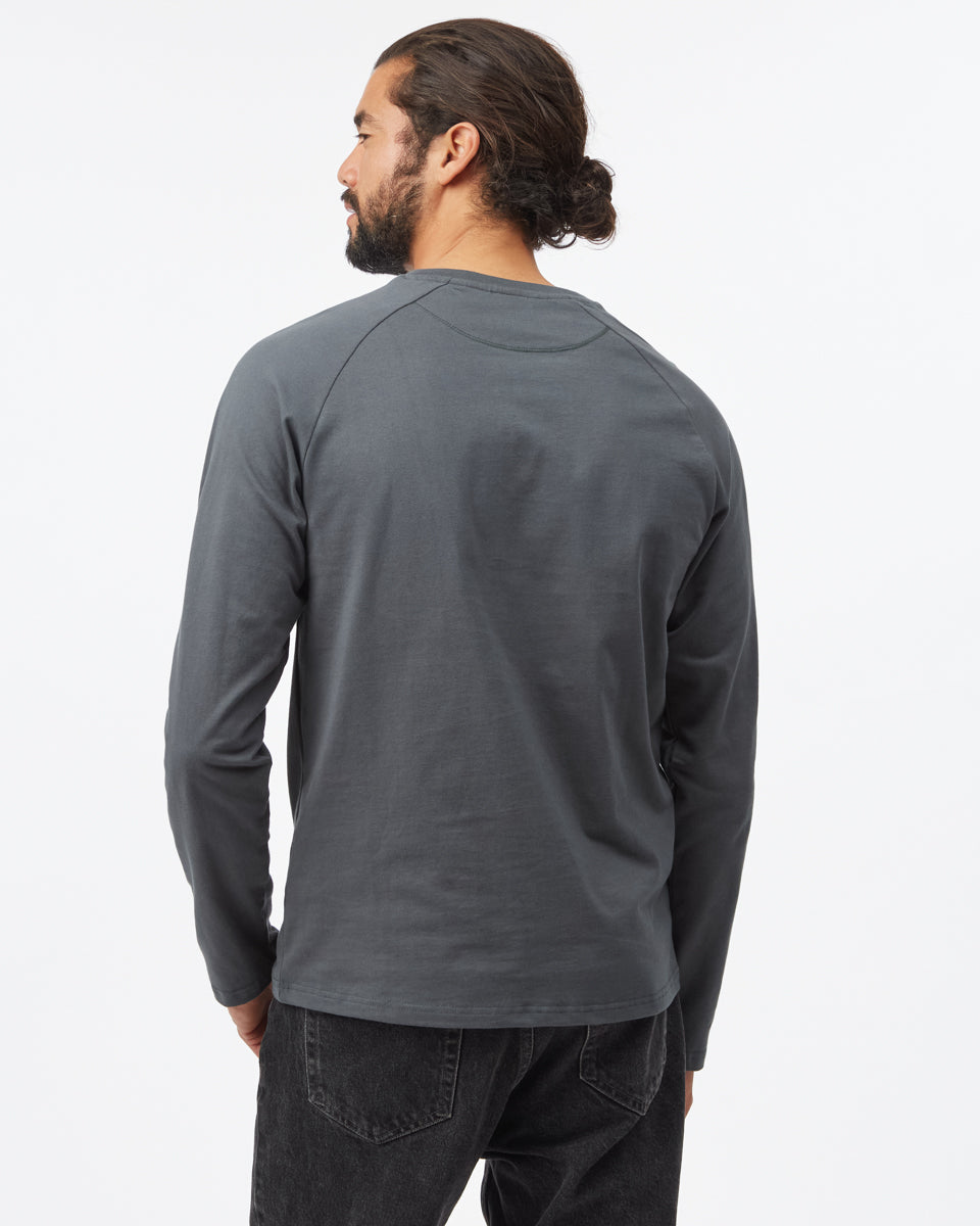 Recycled Cotton Classic Henley Longsleeve