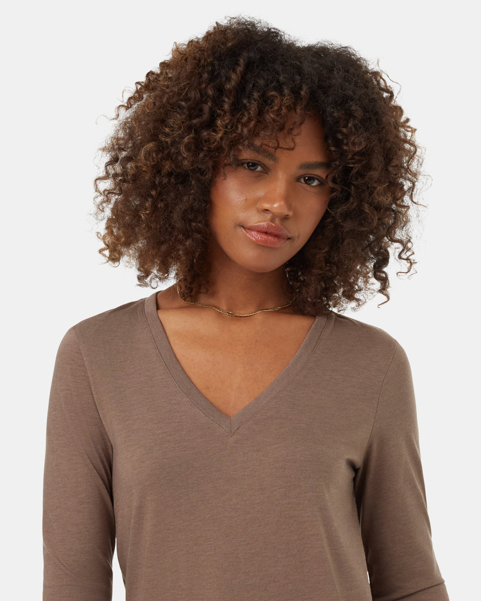 TreeBlend V-Neck Longsleeve T-Shirt