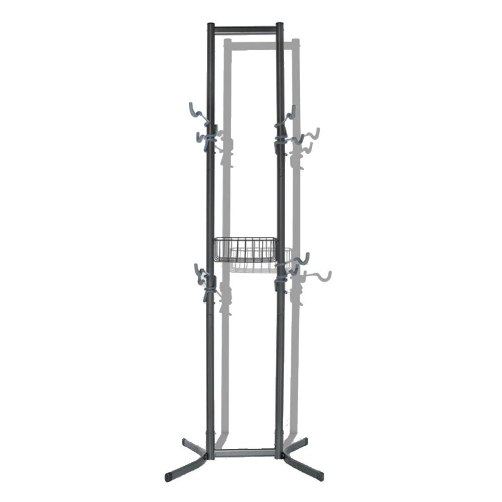 Delta 4 Bike Free-Standing Rack with Basket