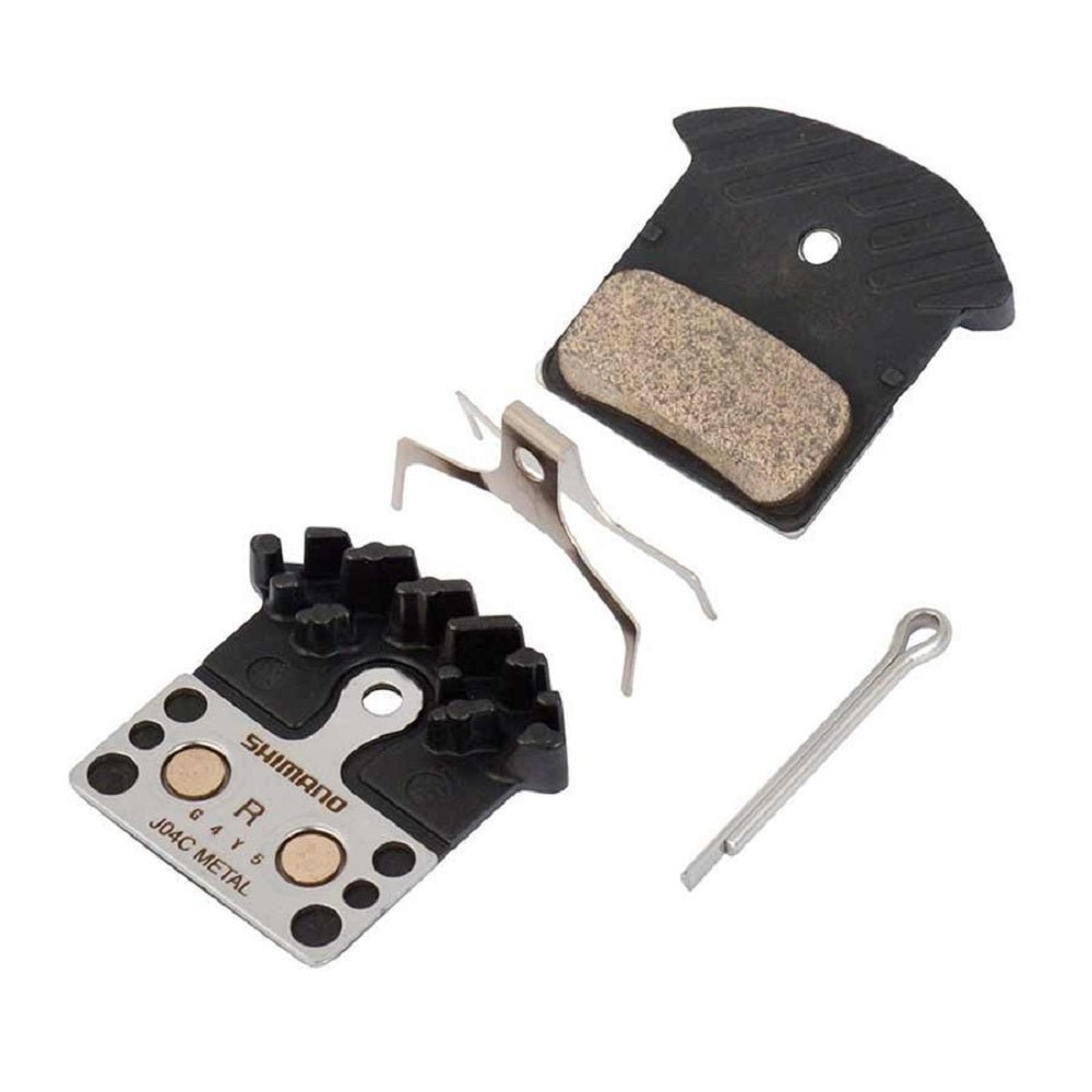 Shimano, BR-M9000, J04C, Disc brake pads, Metal, With fins, Pair, J type, Y8LW98030