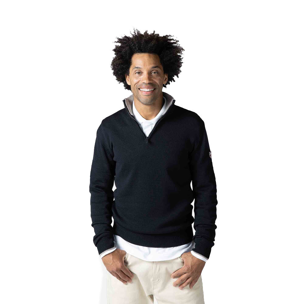 Rossignol Stripe Mens Half Zip Sweater