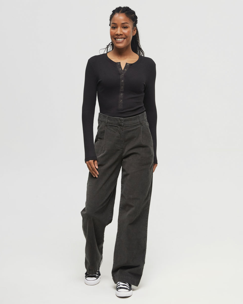 EcoStretch Corduroy Straight Leg Pant