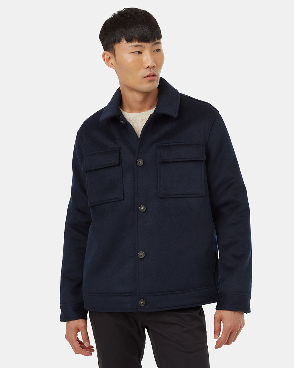 Wool Button Down Shacket