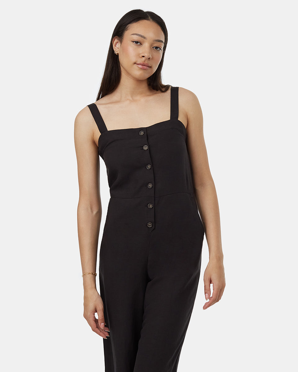 TreeLinen Apron Front Jumpsuit