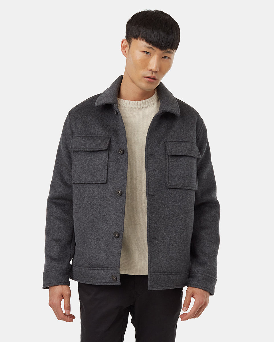 Wool Button Down Shacket