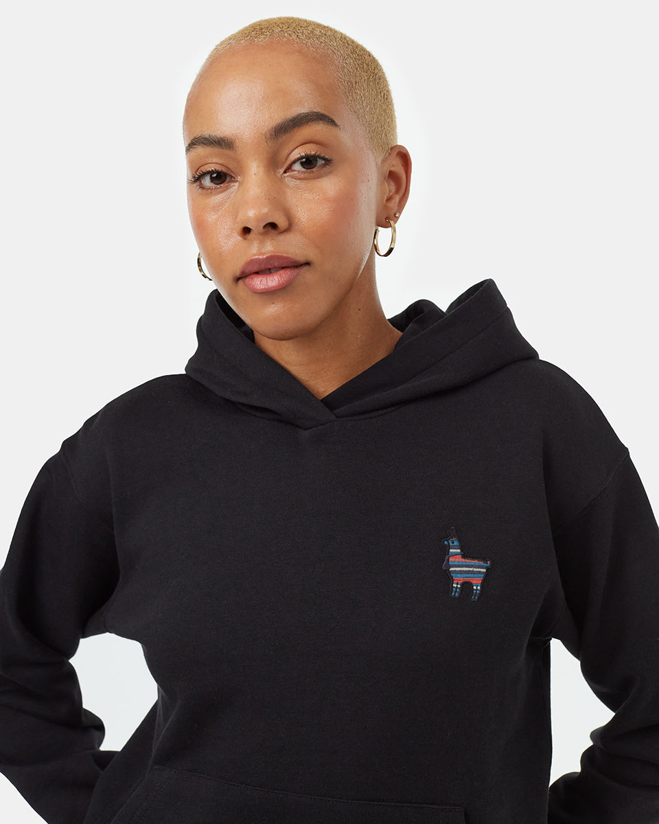 Peru Embroidered Llama Hoodie