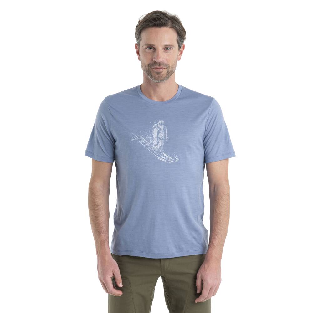 Icebreaker Tech Lite II Skiing Yeti Mens SS Tee