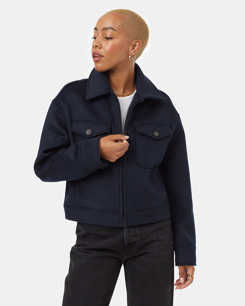 Wool Short Utility Jacket