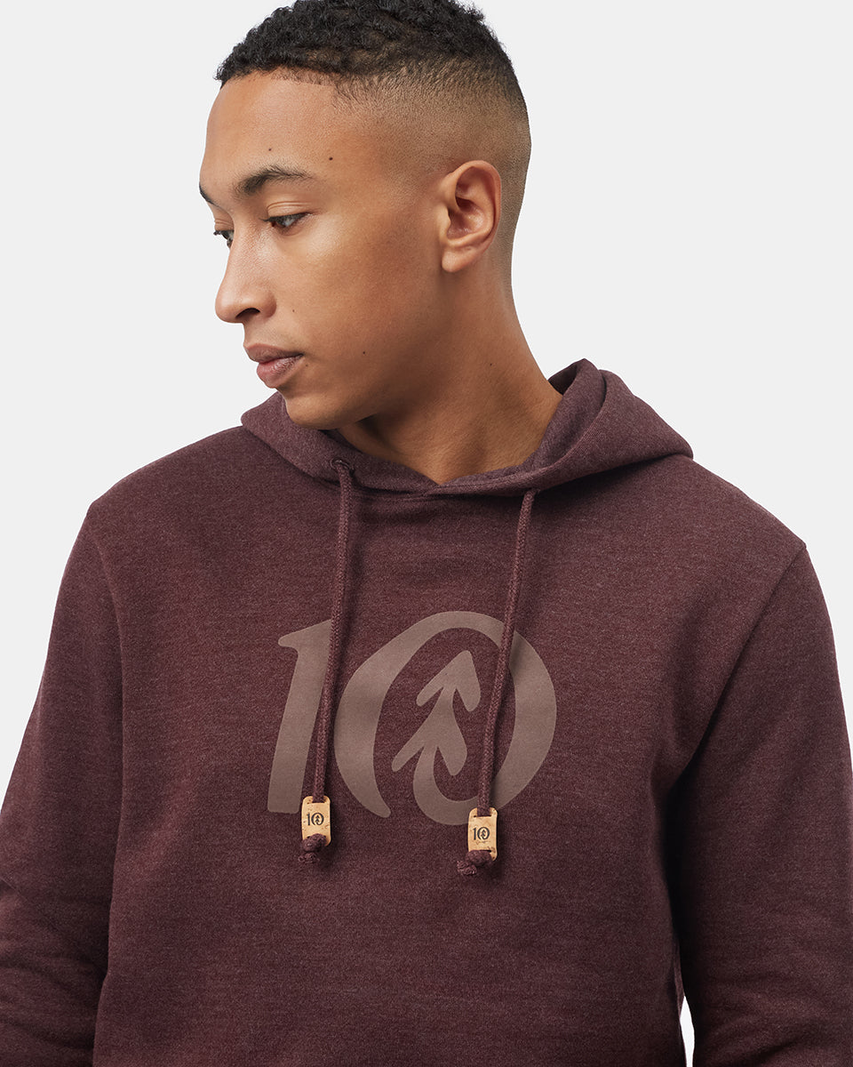 Flocked Logo Hoodie