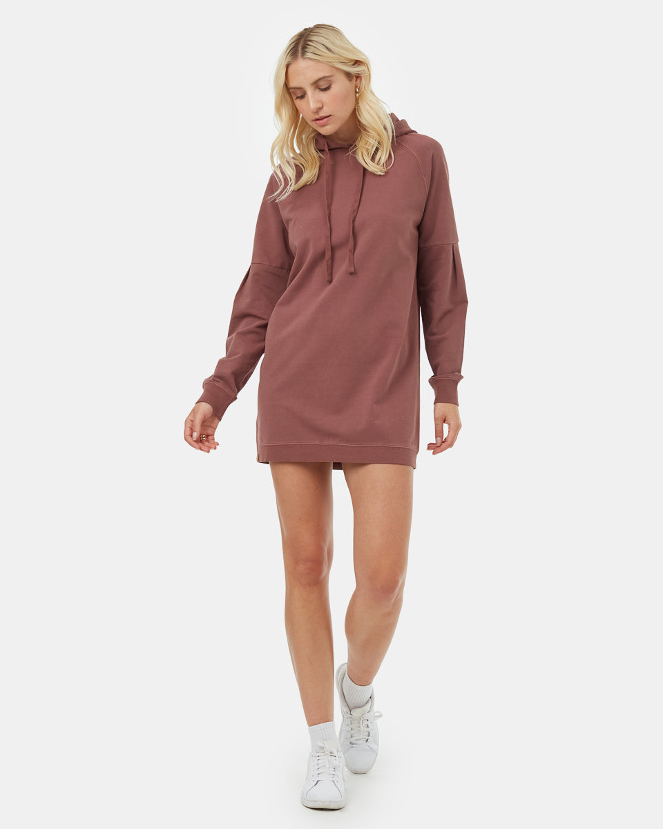 Oversized French Terry Hoodie Dress