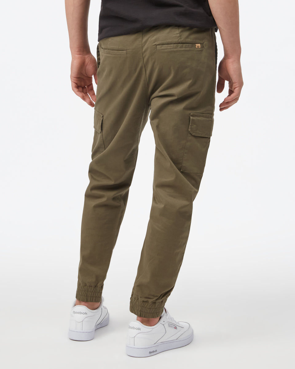 Stretch Twill Cargo Pull On Jogger