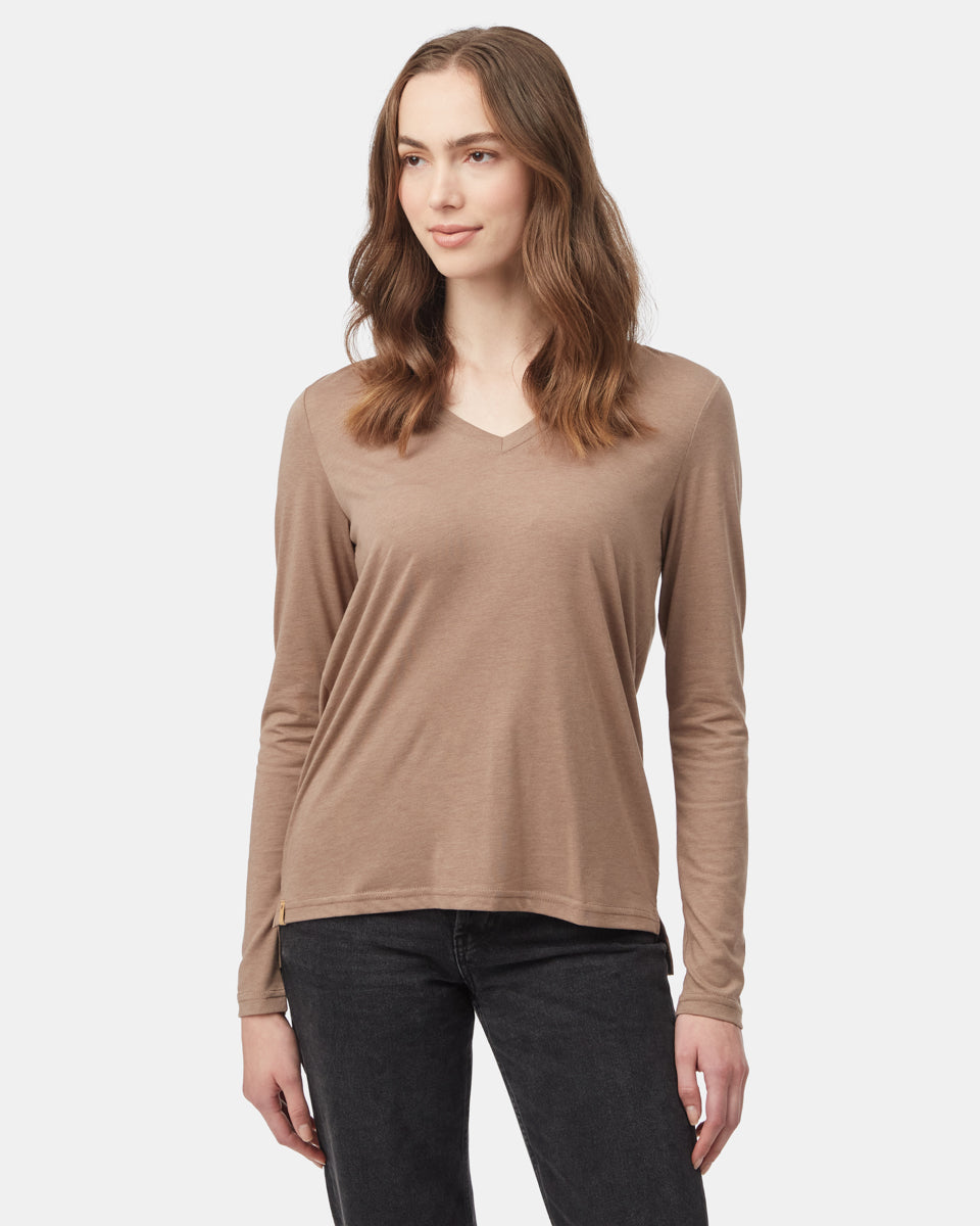 TreeBlend V-Neck Longsleeve T-Shirt