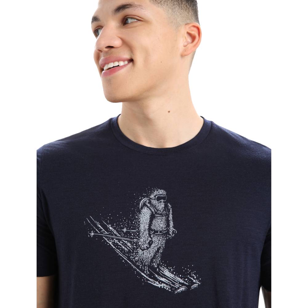 Icebreaker Tech Lite II Skiing Yeti Mens SS Tee